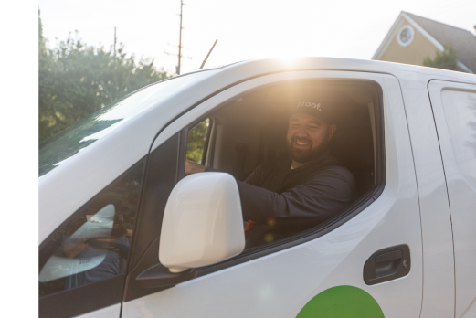 Worker termite within an orange overlay